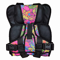 Бескаркасное детское автокресло усиленное ВИННИ КОМФОРТ "Цветы"